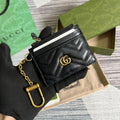 Gucci 627064 Marmont wallet 10cm black Canvas