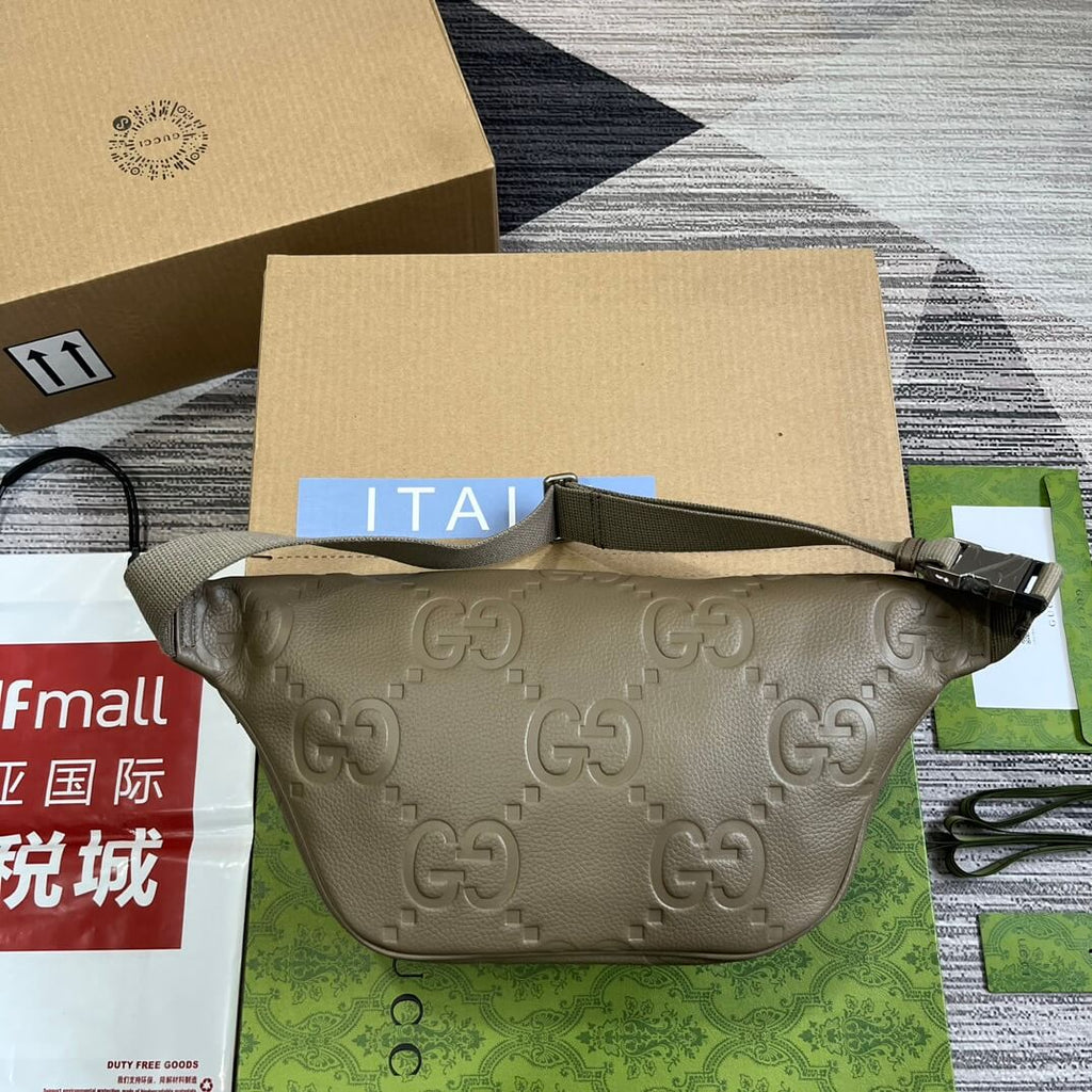 Gucci 645093 fanny pack 28cm grey/COWHIDE/ REAL LEATHER