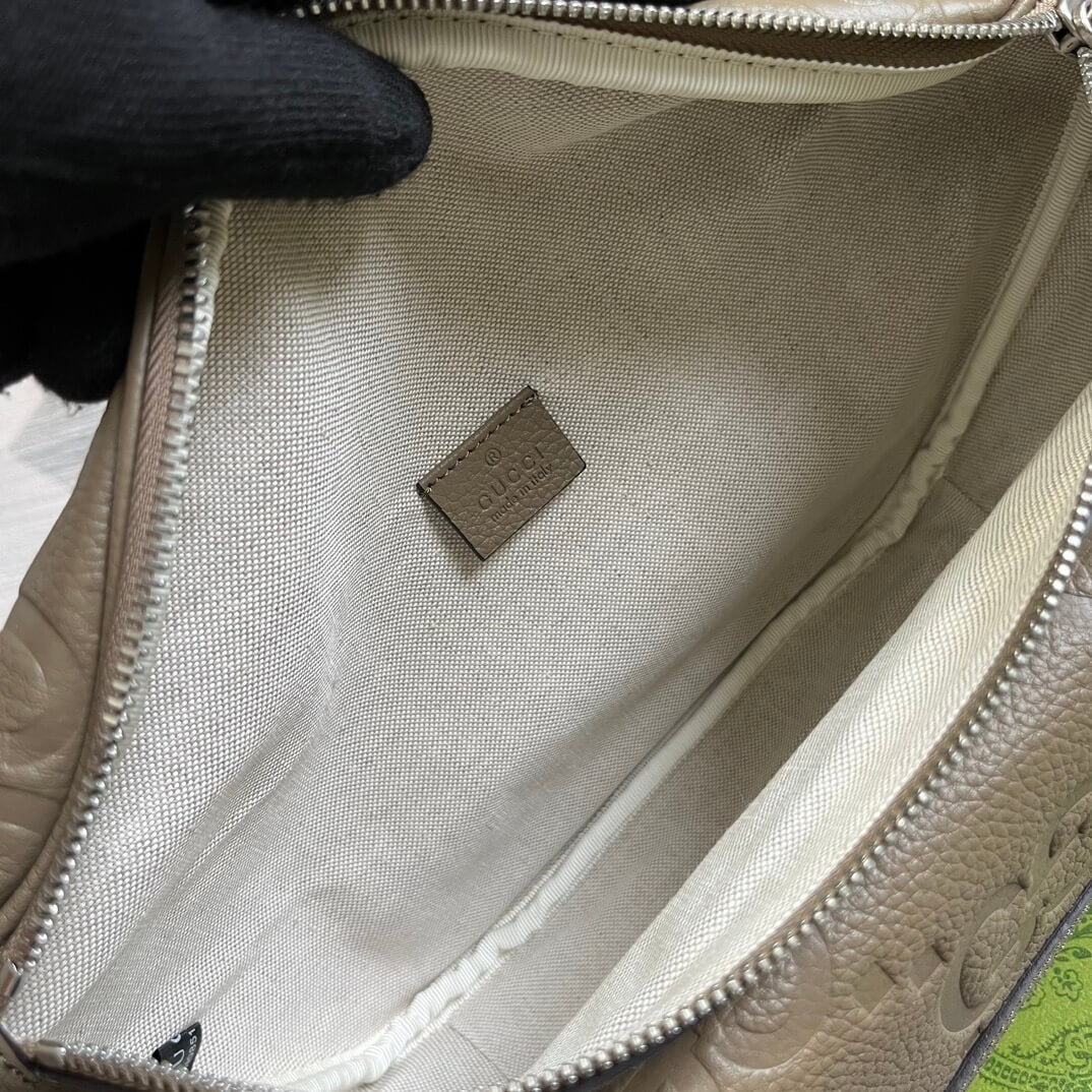 Gucci 645093 fanny pack 28cm grey/COWHIDE/ REAL LEATHER