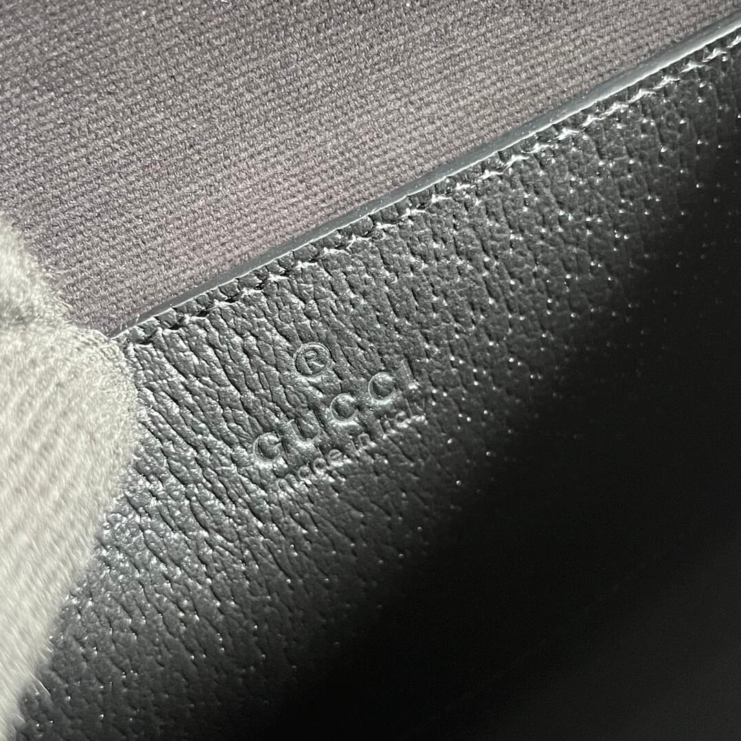 Gucci 699318 clutch bag wallet 26CM black Free shipping