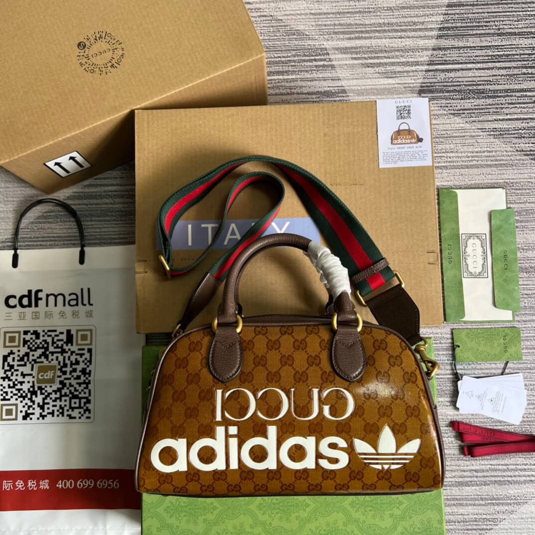 Gucci 702397 shoulder bag Handbag brown adidas x GC