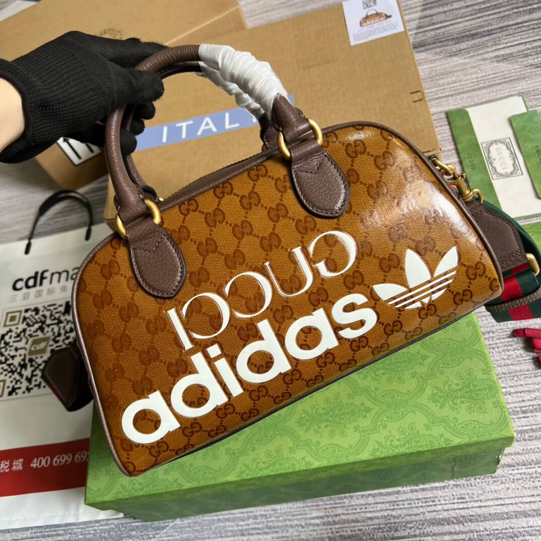 Gucci 702397 shoulder bag Handbag brown adidas x GC