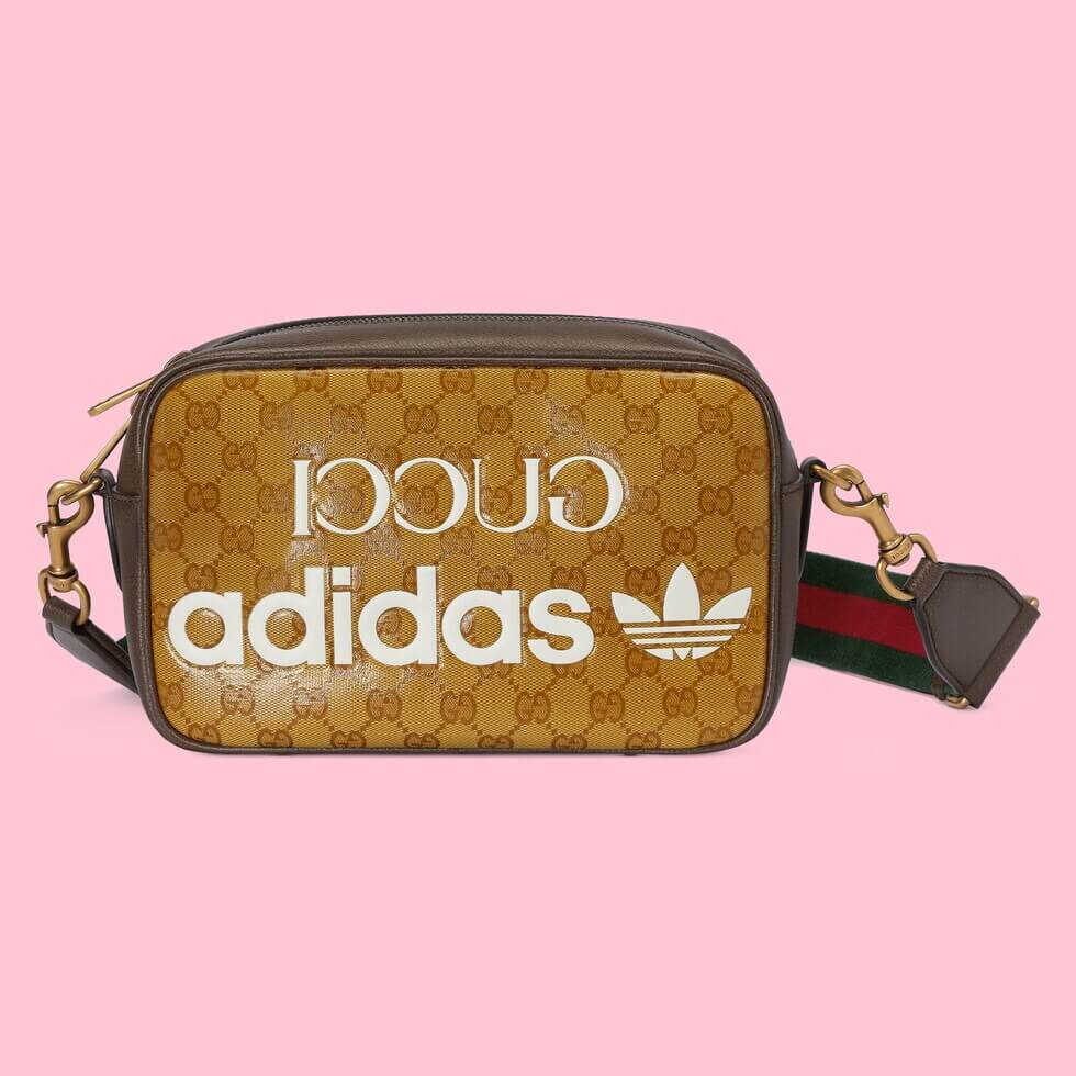 Gucci 702427 adidas x cross body bags shoulder bag Leather brown 25CM
