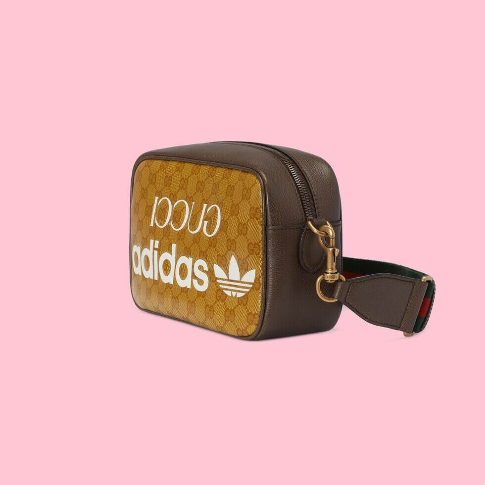 Gucci 702427 adidas x cross body bags shoulder bag Leather brown 25CM