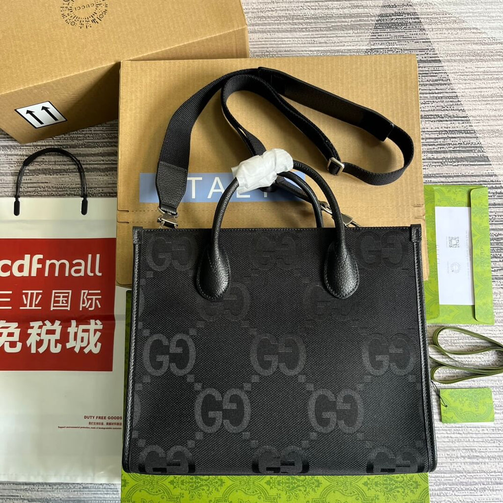 Gucci 703974 Aria Tote bag Handbag 31CM black Free shipping