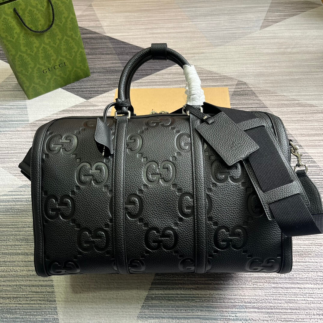 Gucci 725282 Travel bag Handbag 45cm black Canvas