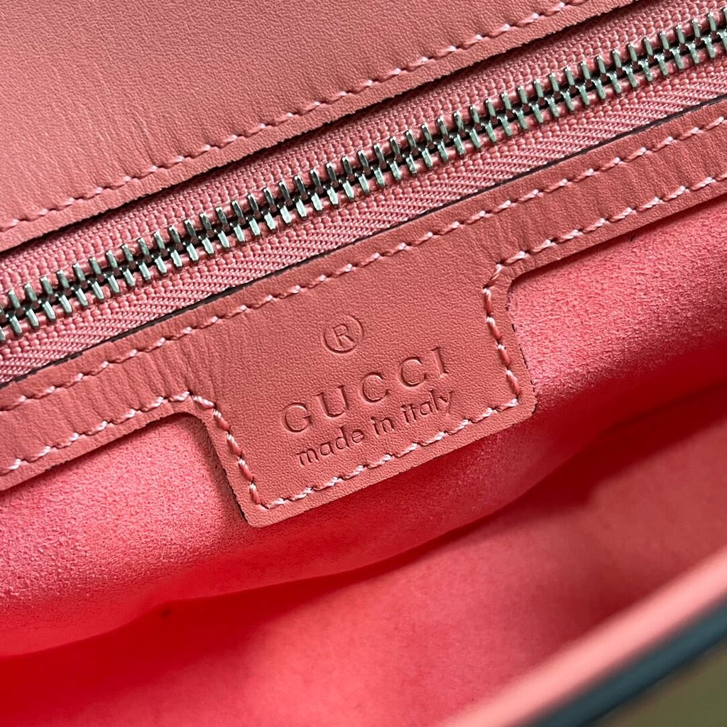 Gucci 739722 Petite Gucci cross body bags 21cm pink Leather