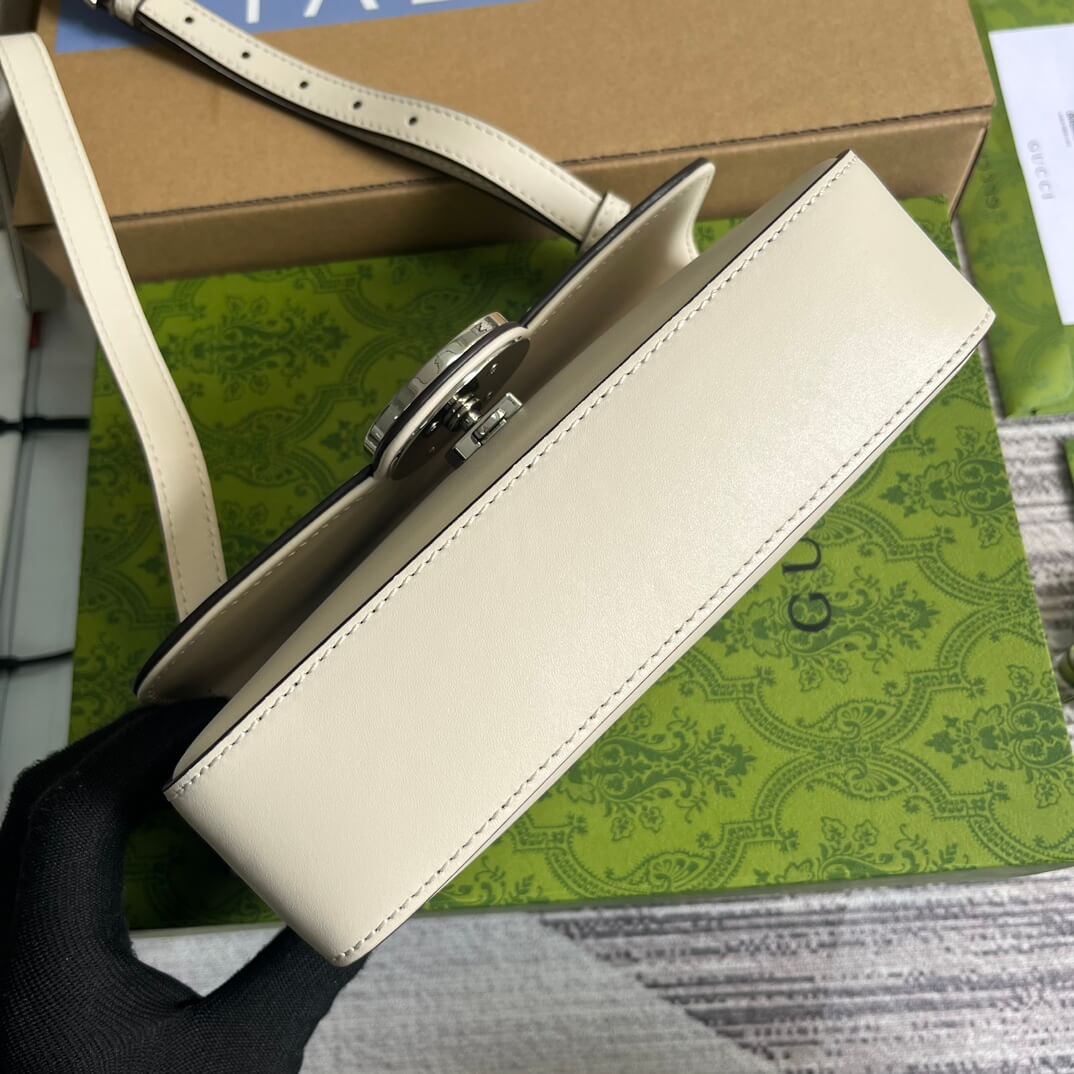 Gucci 739722 Petite Gucci cross body bags 21cm white Leather