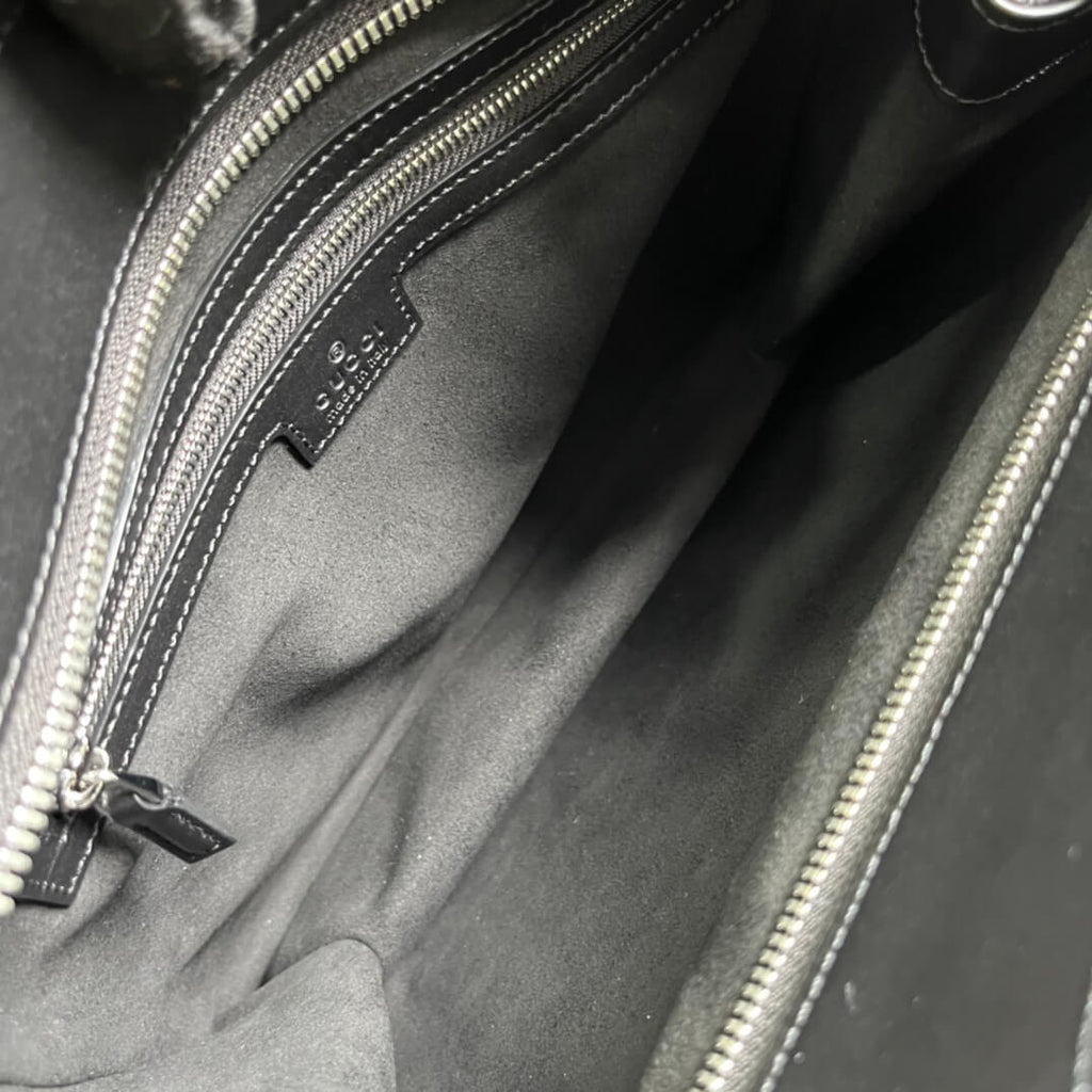 Gucci 745918 totes Handbag 28cm Black/Genuine Leather