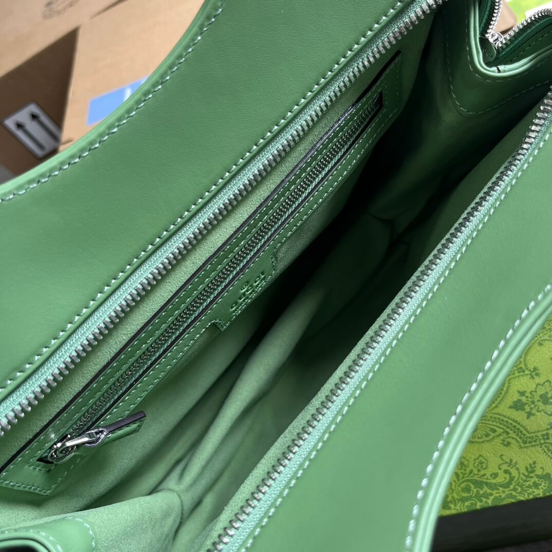 Gucci 745918 totes Handbag 28cm light green/Genuine Leather