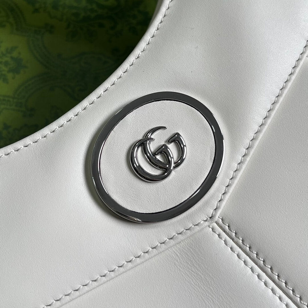Gucci 745918 totes Handbag 28cm white/Genuine Leather