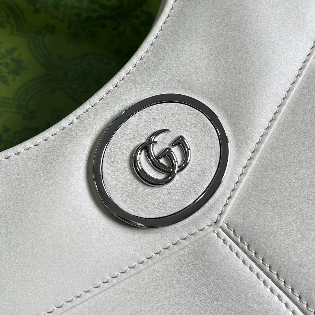 Gucci 745918 totes Handbag 28cm white/Genuine Leather
