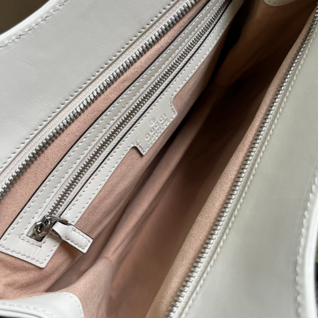 Gucci 745918 totes Handbag 28cm white/Genuine Leather