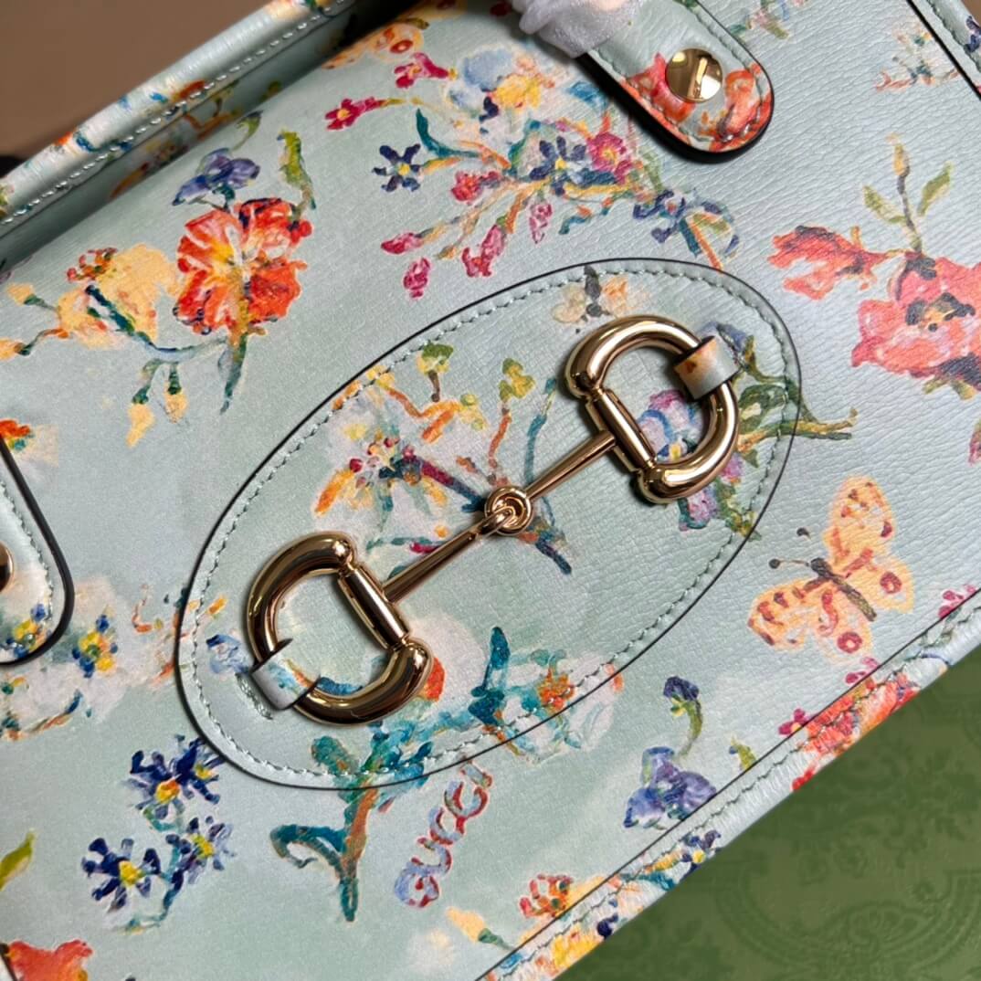 GC handbag Ophidia 645453 green flower