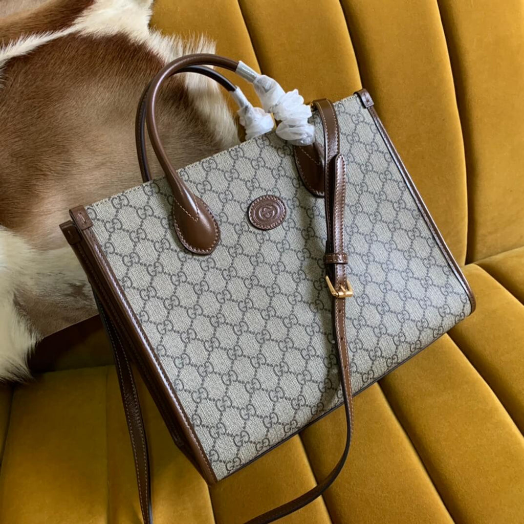 Gucci X Disney small-tote-bag-659983 brown leather handbag