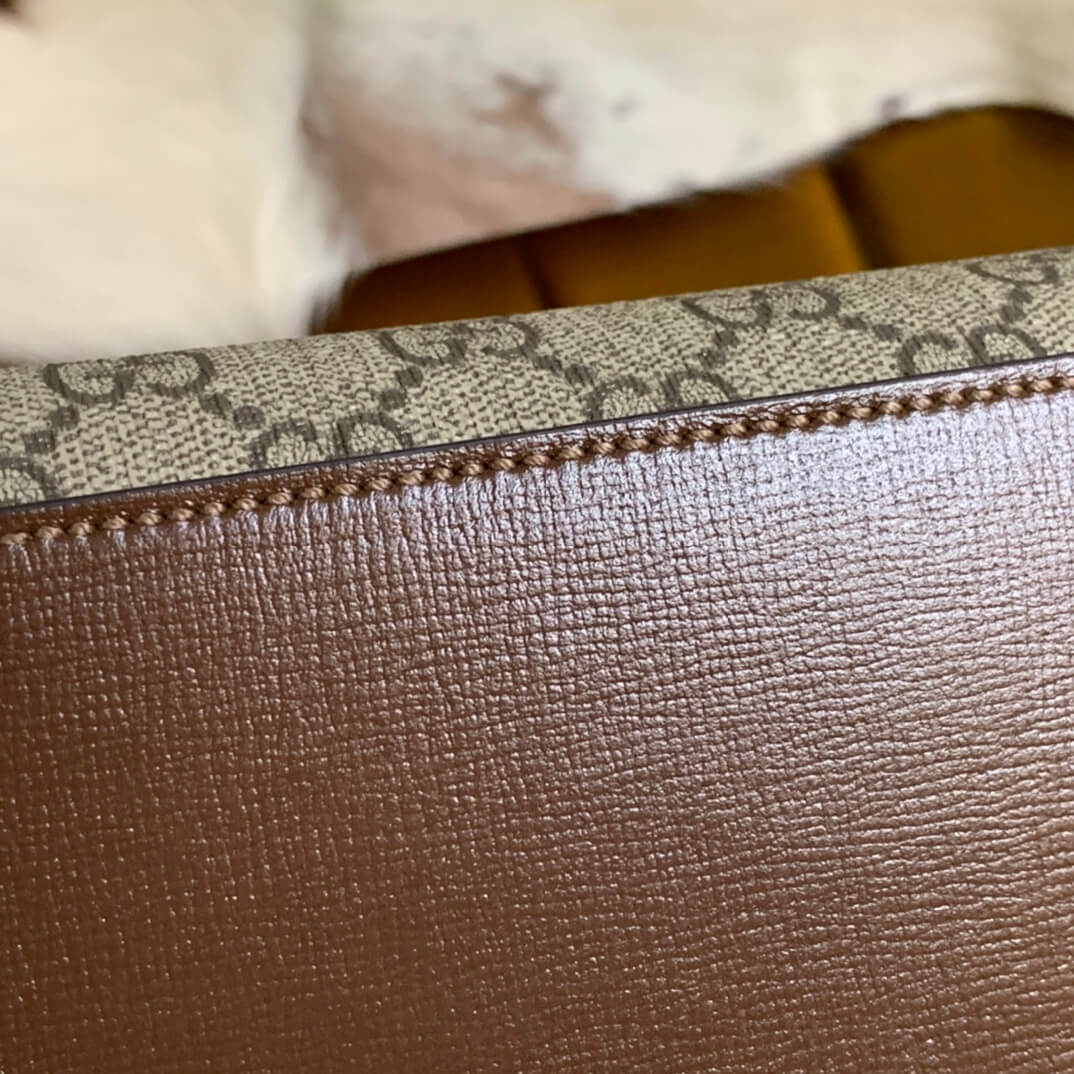 Gucci X Disney small-tote-bag-659983 brown leather handbag