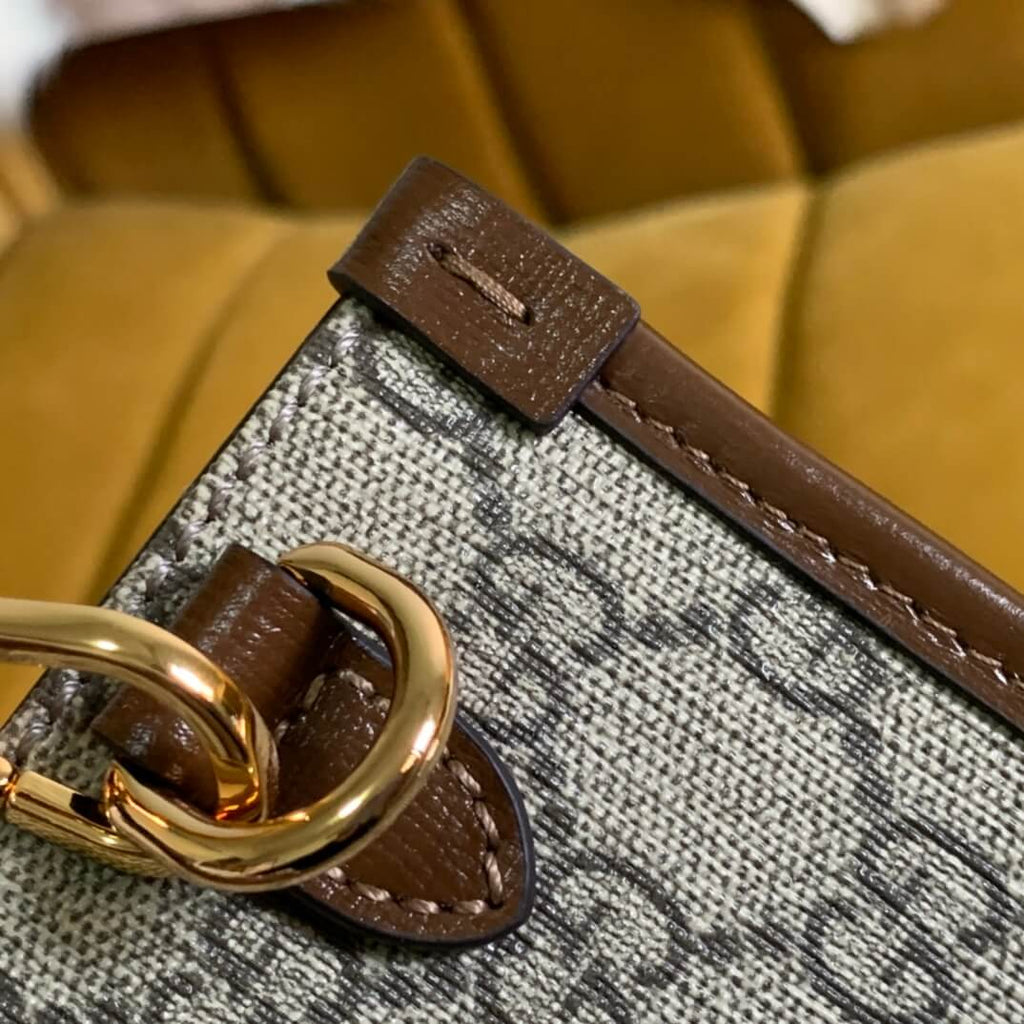 Gucci X Disney small-tote-bag-659983 brown leather handbag