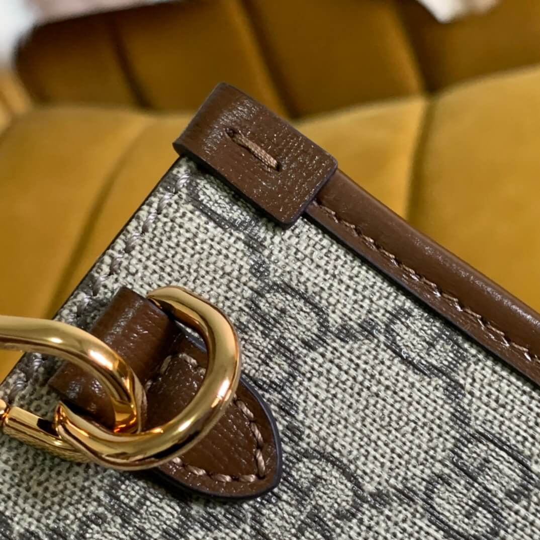 Gucci X Disney small-tote-bag-659983 brown leather handbag
