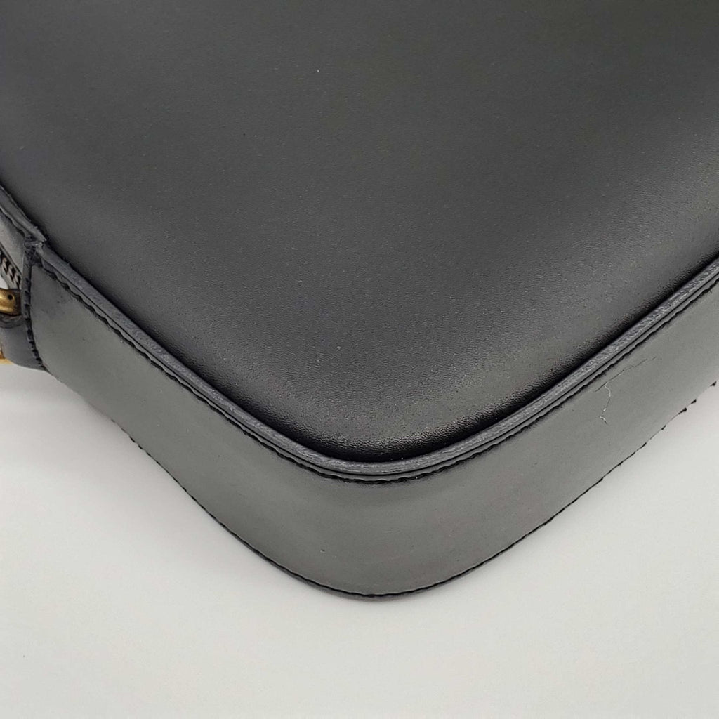 Gucci Bee Camera Black Leather Crossbody Bag