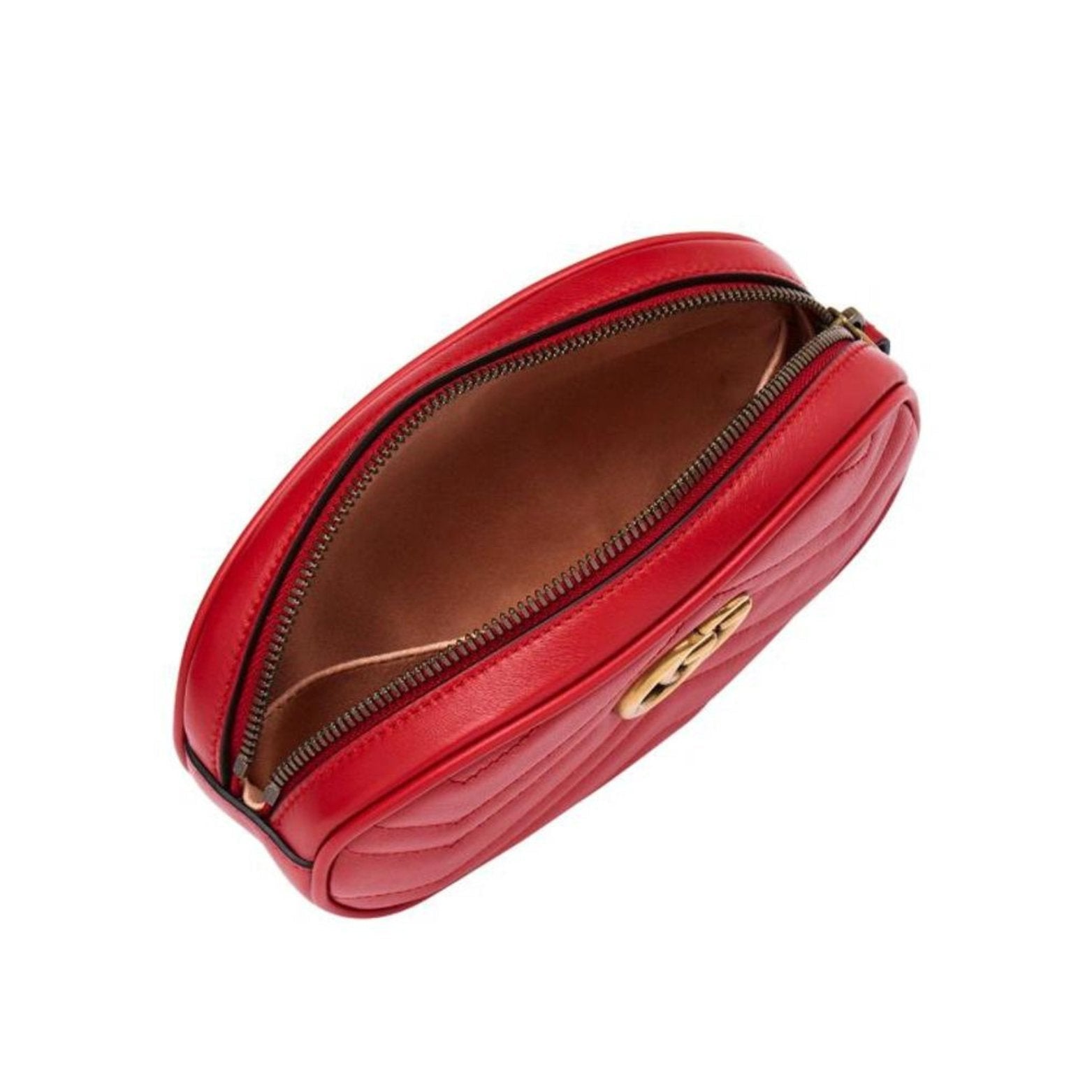 Gucci GG Marmont Belt Bag Matelasse Red