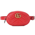 Gucci GG Marmont Belt Bag Matelasse Red