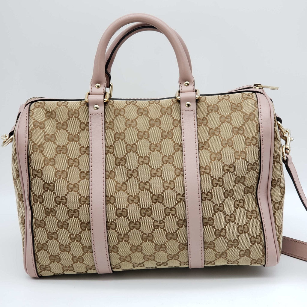 Gucci Canvas Vintage MeDiorum Boston Shoulder, Crossbody & Hand Bag