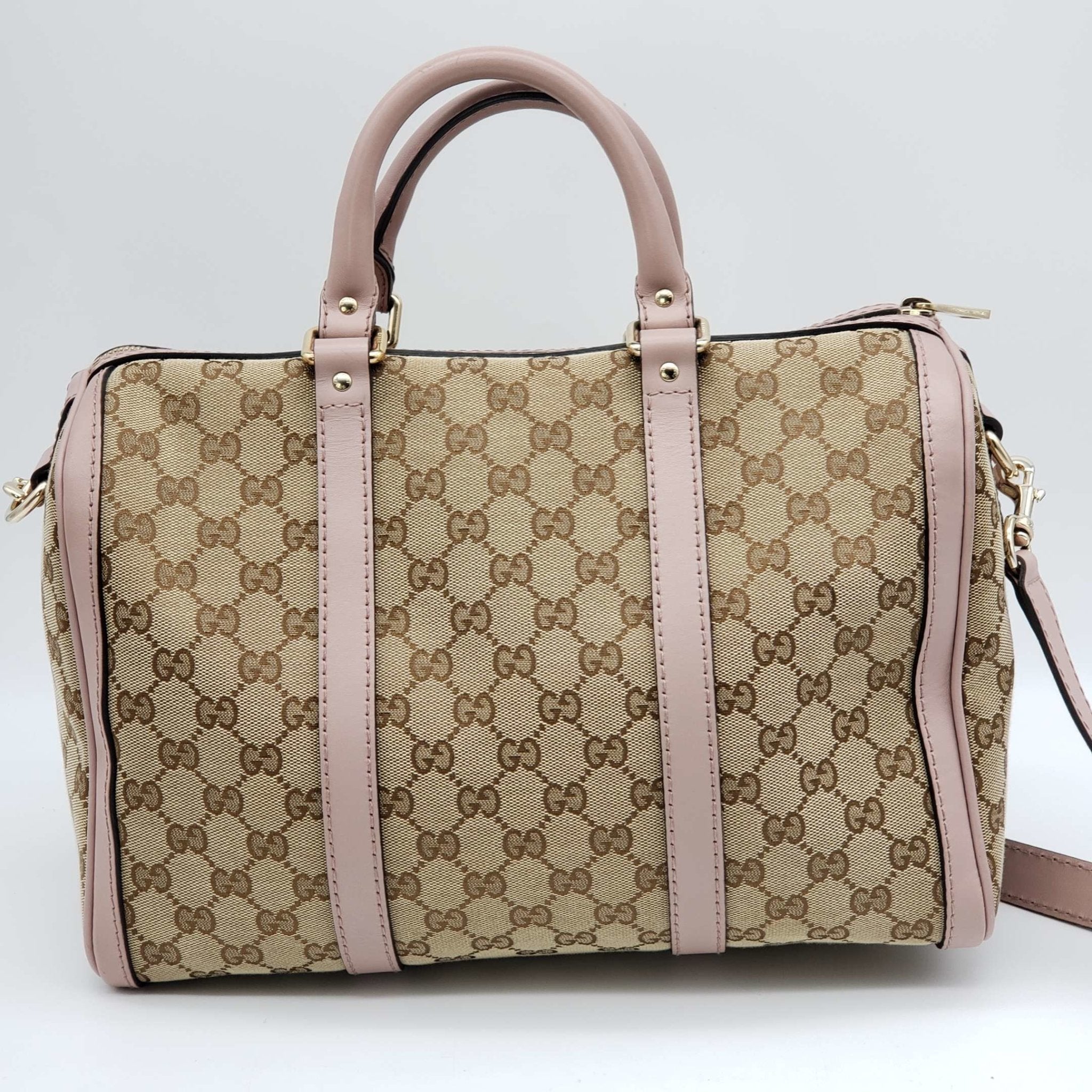 Gucci Canvas Vintage MeDiorum Boston Shoulder, Crossbody & Hand Bag