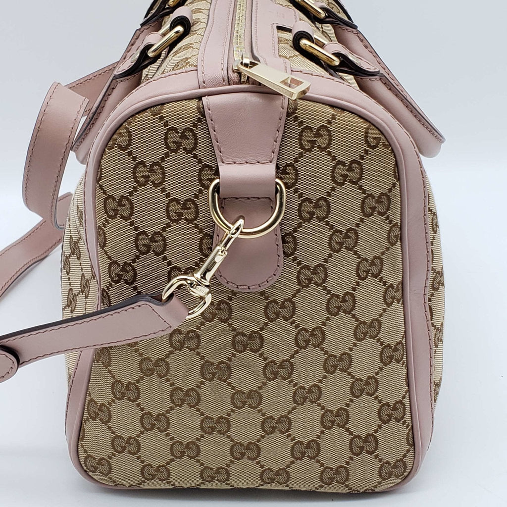 Gucci Canvas Vintage MeDiorum Boston Shoulder, Crossbody & Hand Bag