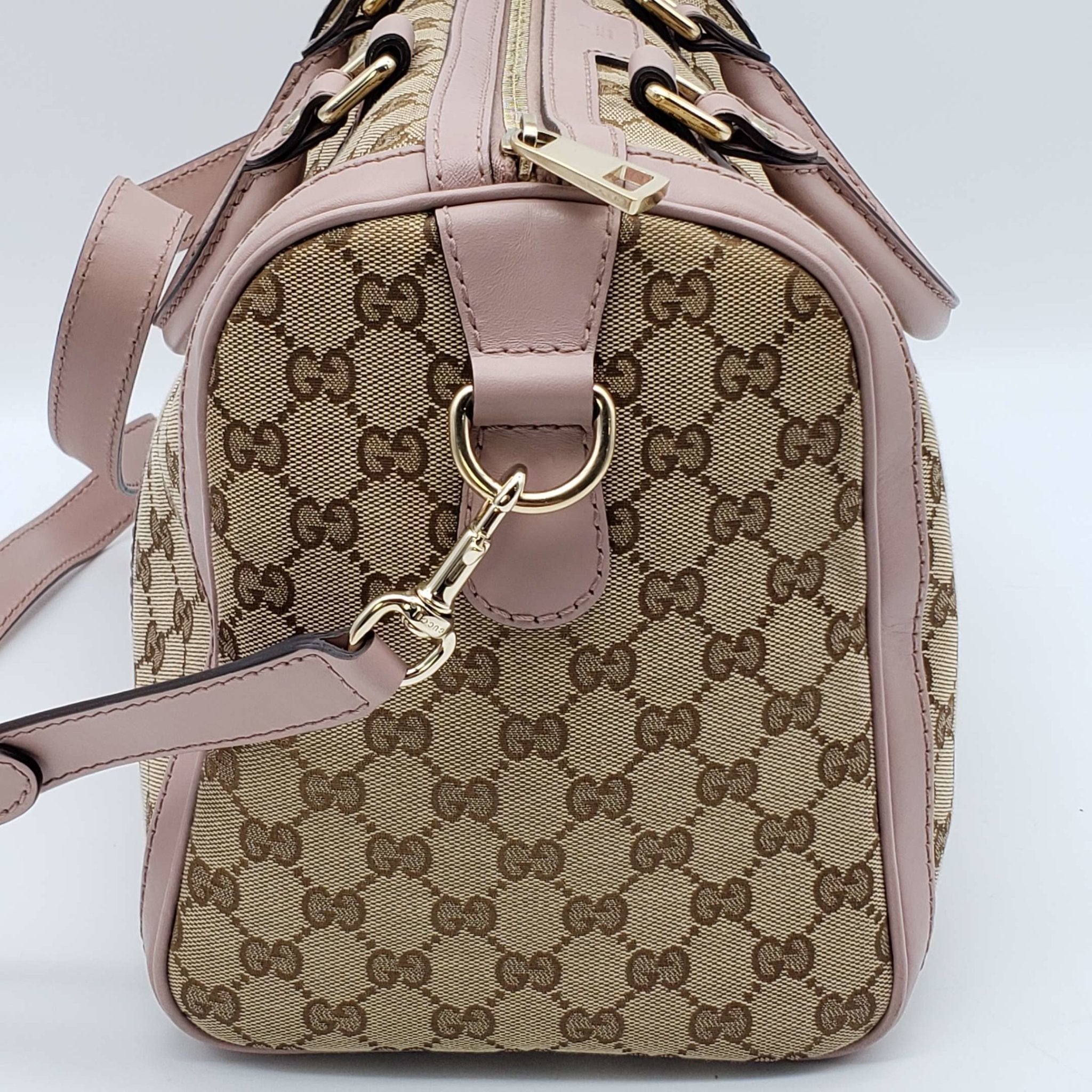 Gucci Canvas Vintage MeDiorum Boston Shoulder, Crossbody & Hand Bag