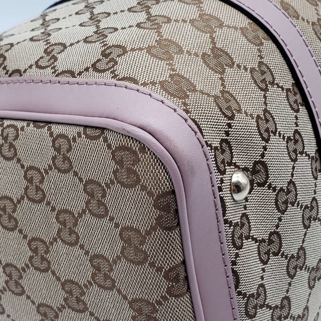 Gucci Canvas Vintage MeDiorum Boston Shoulder, Crossbody & Hand Bag