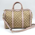 Gucci Canvas Vintage MeDiorum Boston Shoulder, Crossbody & Hand Bag