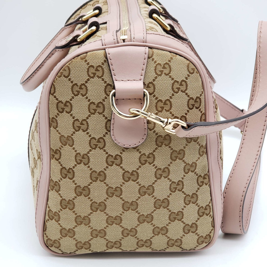 Gucci Canvas Vintage MeDiorum Boston Shoulder, Crossbody & Hand Bag