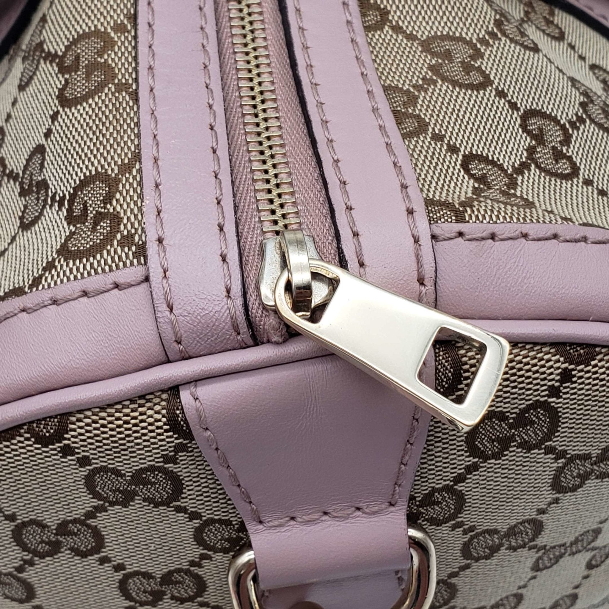 Gucci Canvas Vintage MeDiorum Boston Shoulder, Crossbody & Hand Bag