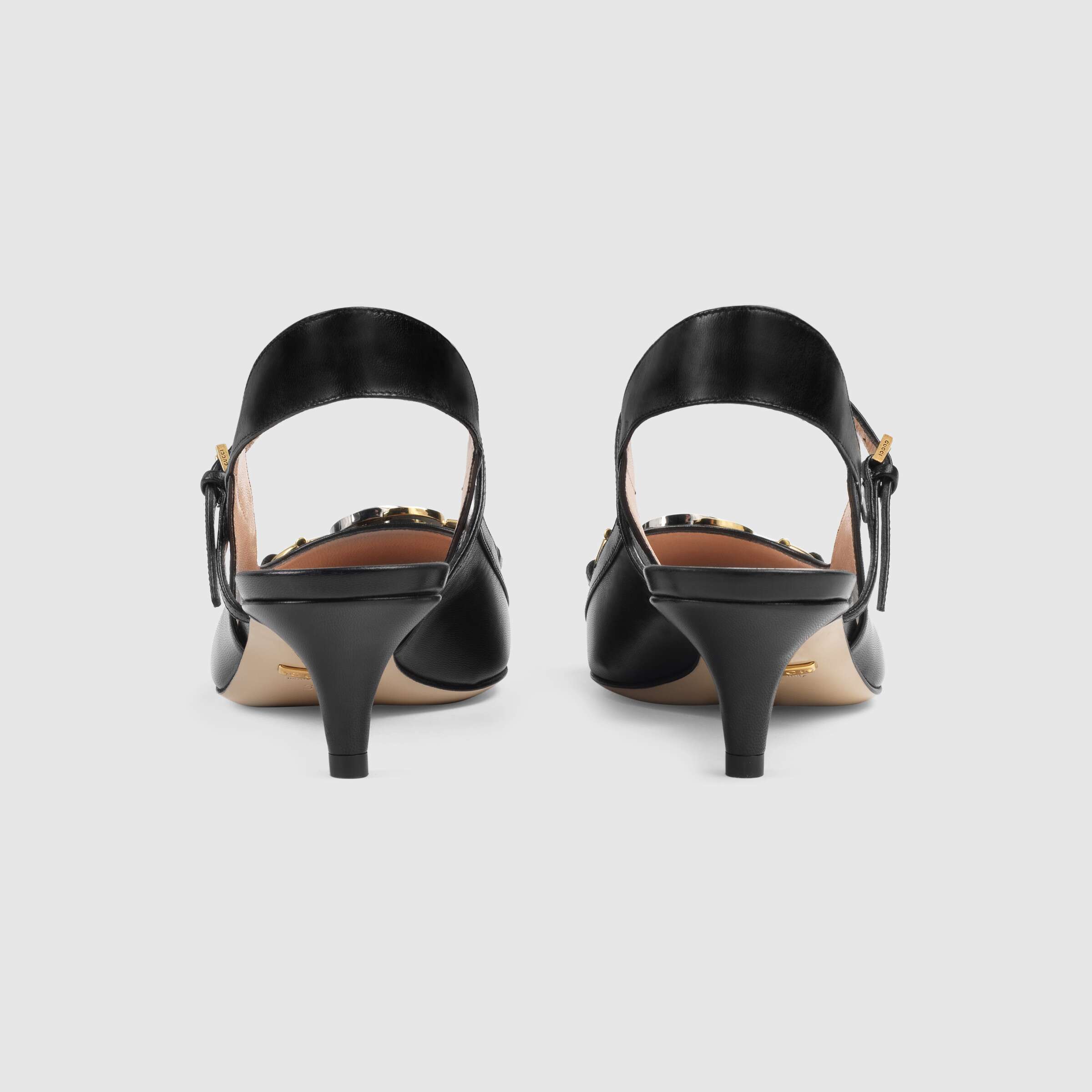 Gucci Decollete Leather Slingback Pump