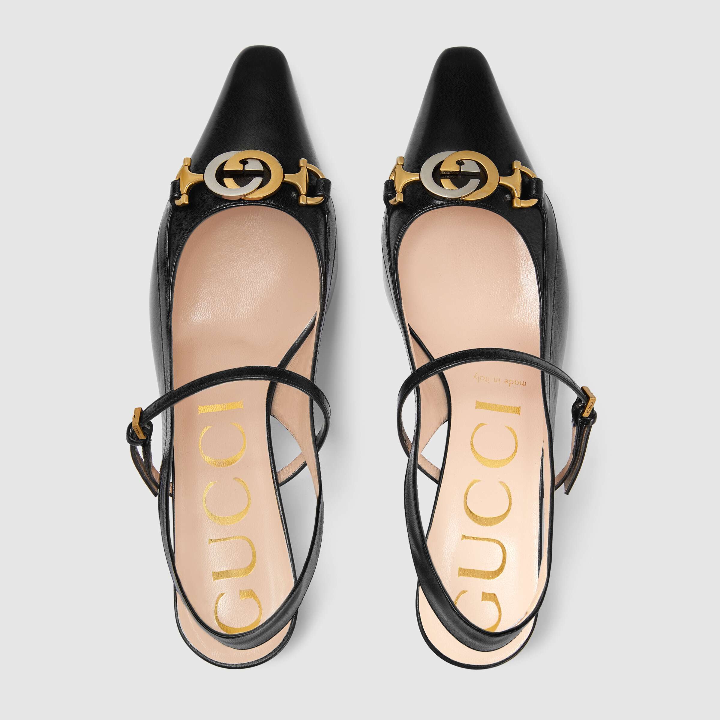 Gucci Decollete Leather Slingback Pump