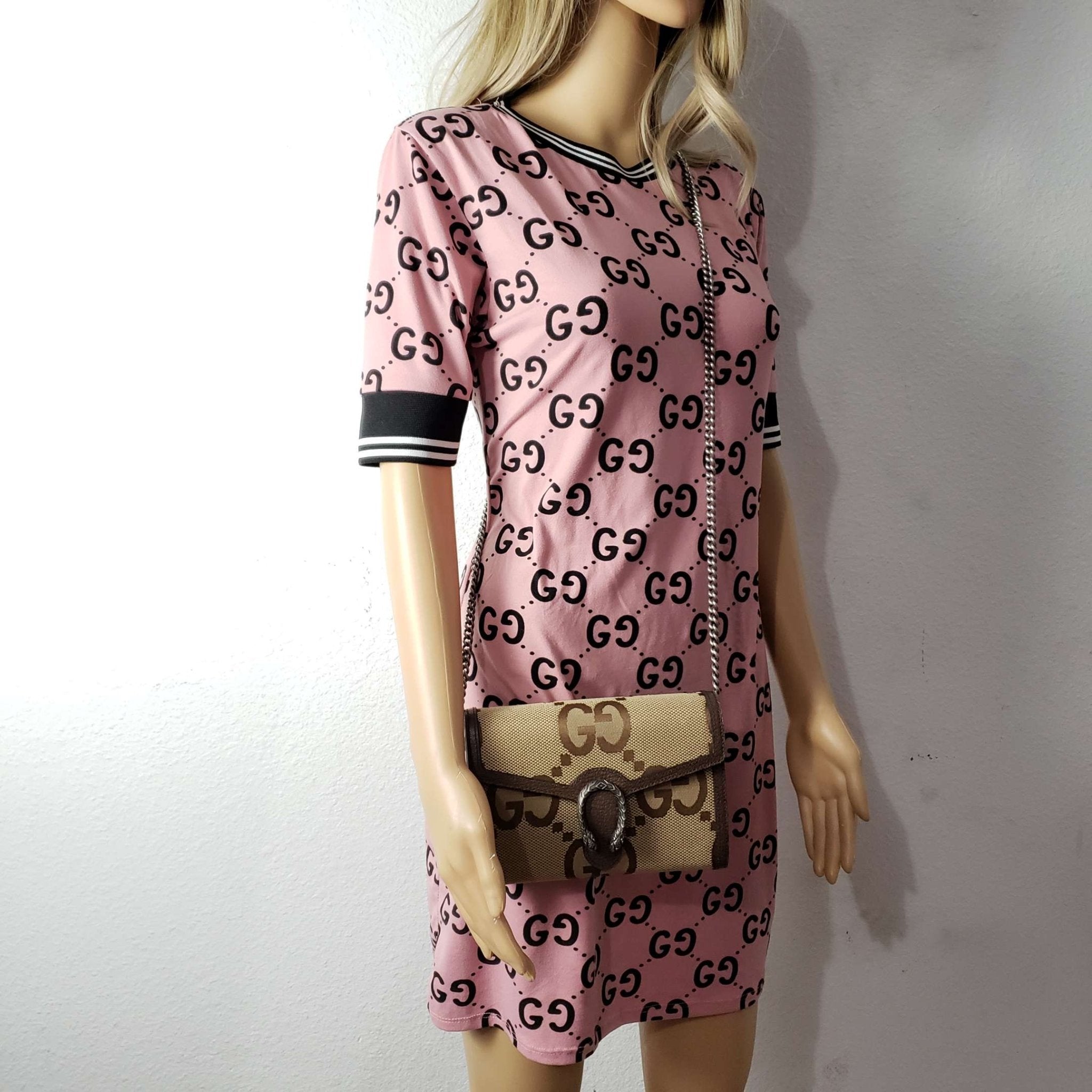 Gucci Dioronysus Jumbo Gucci Wallet on Chain Crossbody Bag