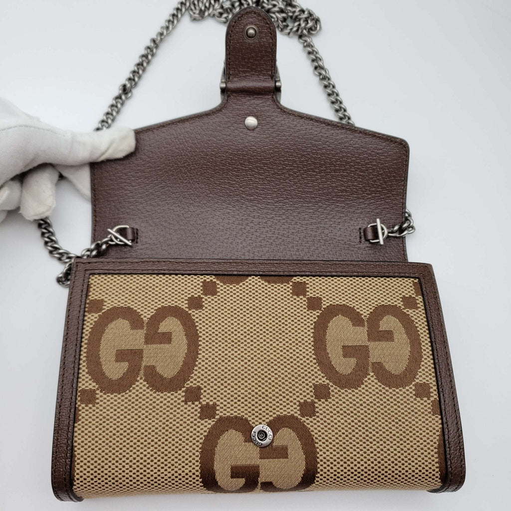 Gucci Dioronysus Jumbo Gucci Wallet on Chain Crossbody Bag