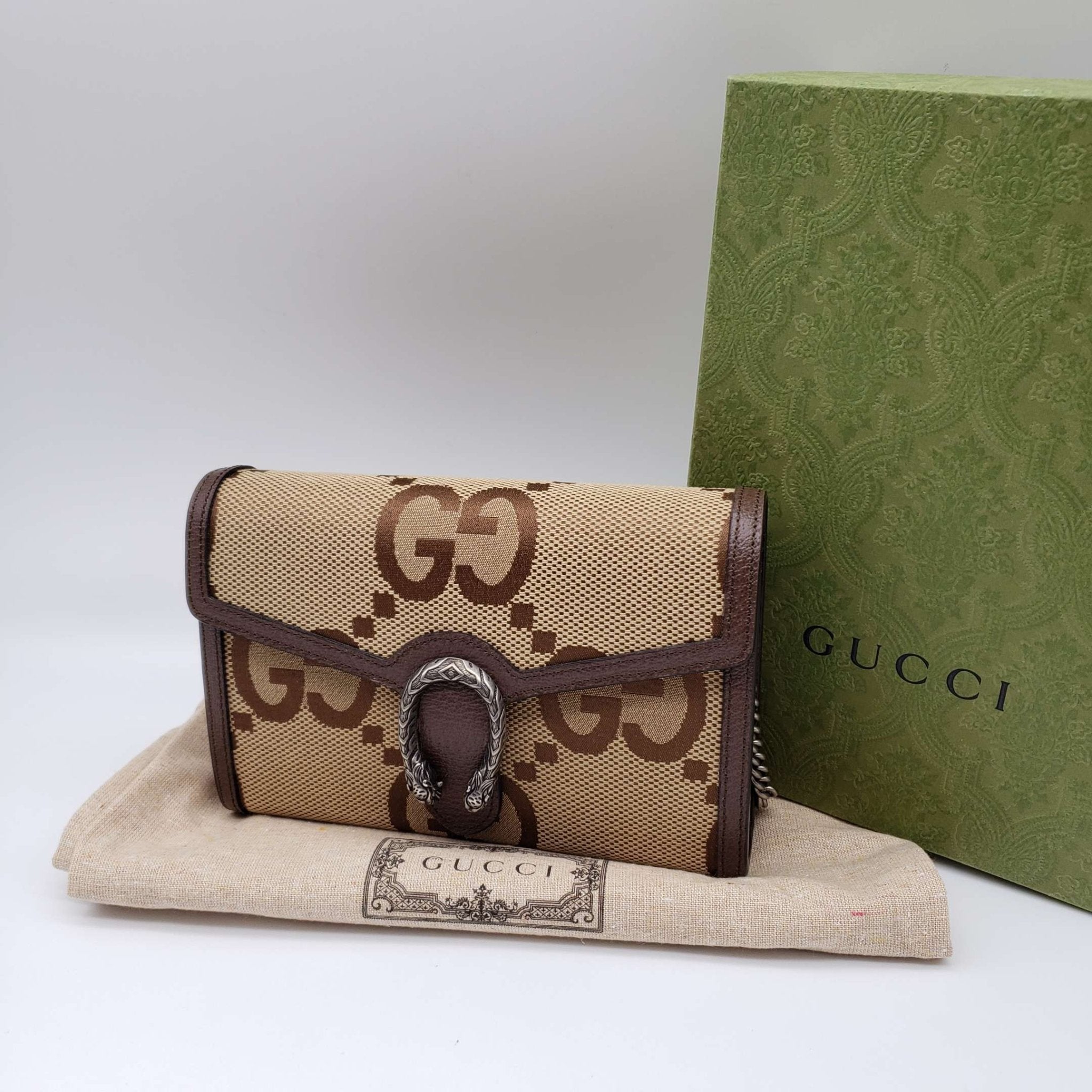 Gucci Dioronysus Jumbo Gucci Wallet on Chain Crossbody Bag