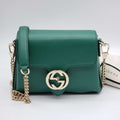 Gucci Gucci Interlocking Green Crossbody and Shoulder Bag