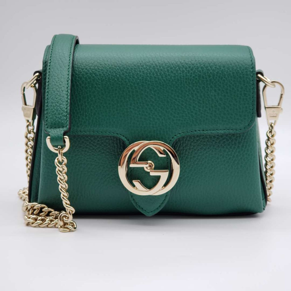Gucci Gucci Interlocking Green Crossbody and Shoulder Bag