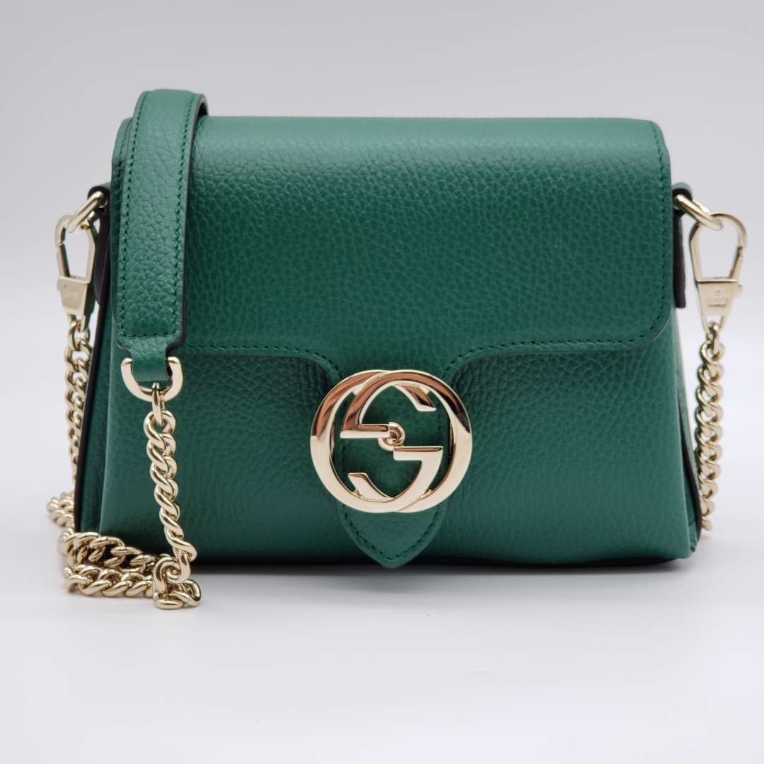 Gucci Gucci Interlocking Green Crossbody and Shoulder Bag