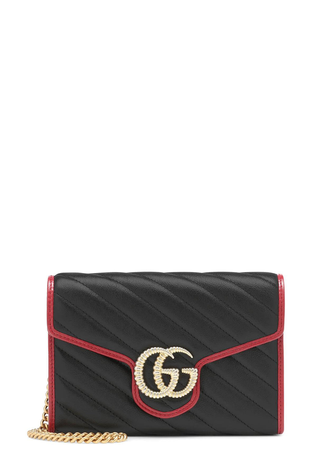 GG Marmont Chain Shoulder Bag Black