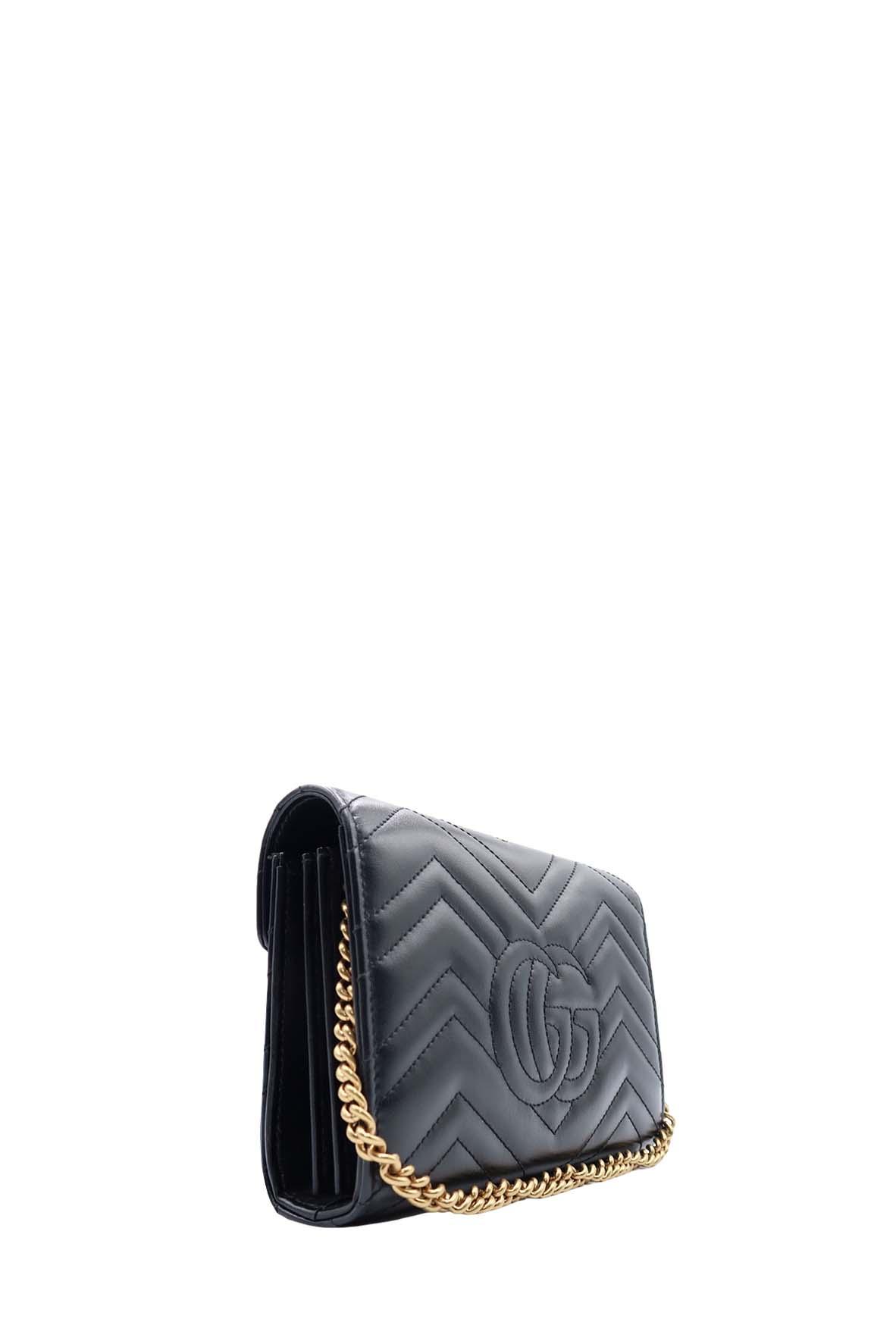 Gucci Marmont Matelasse Mini Crossbody Bag Black