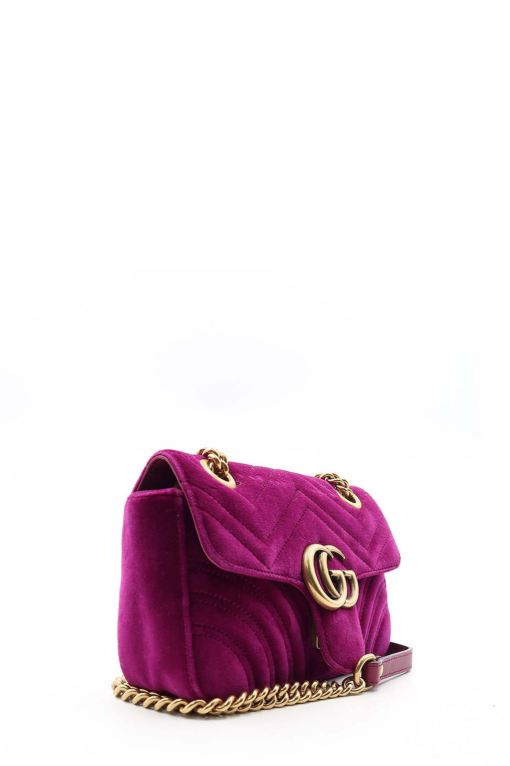 GG Marmont Mini Matelasse Shoulder Bag VeLouis Vuittonet Purple