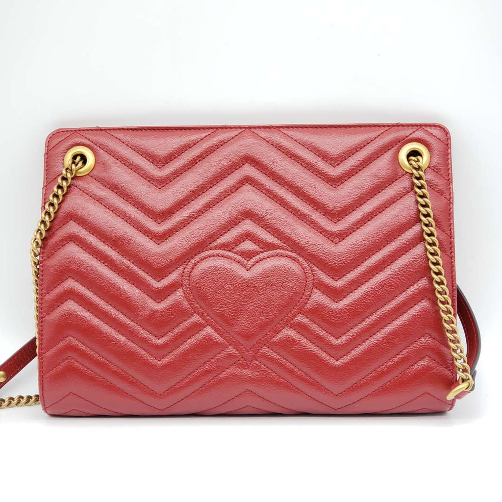 Gucci GG Marmont Quilted Clutch Shoulder Bag