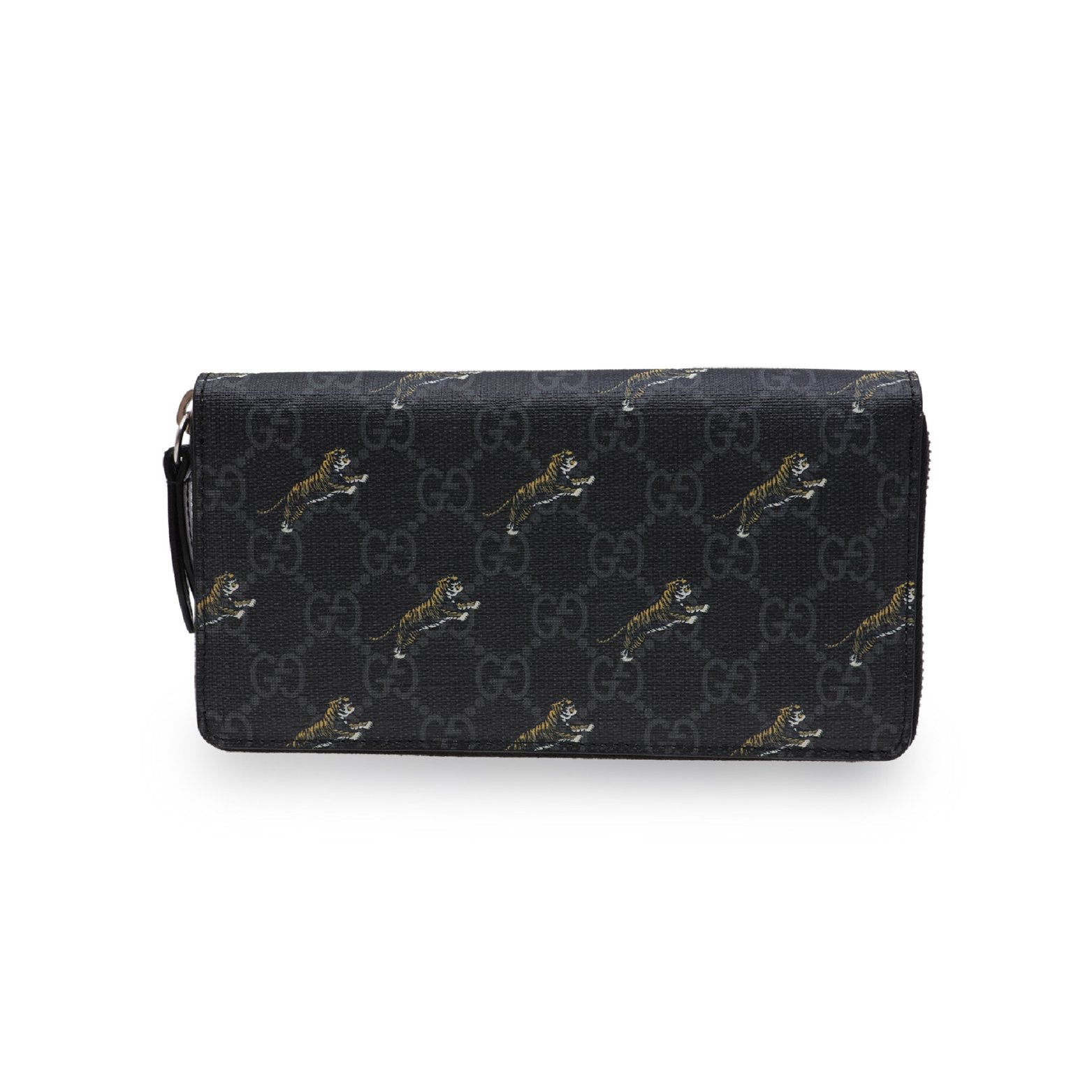 GUCCI GG Tiger Zip-Around Wallet