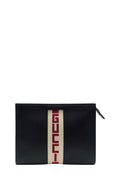 Gucci Jacquard RiBurberryon Clutch Black