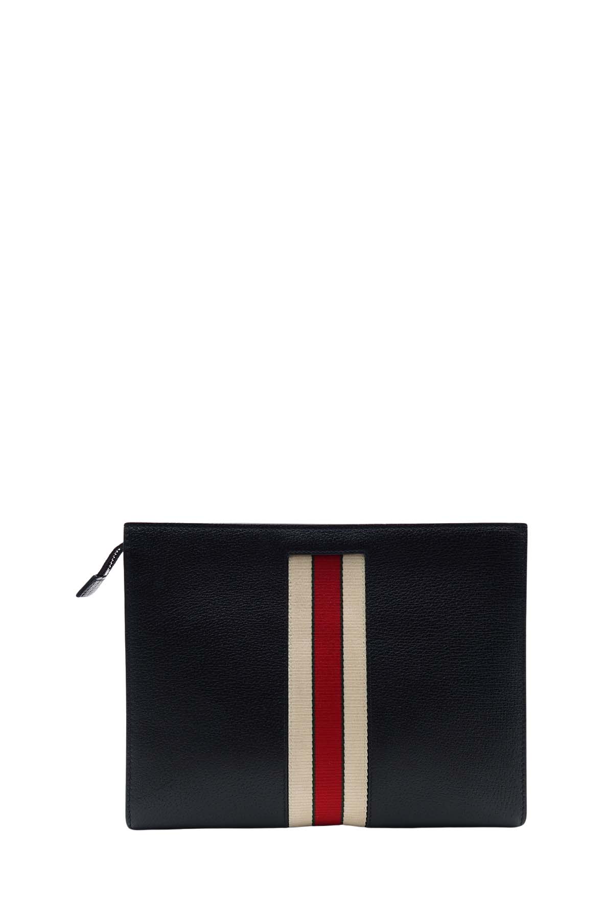 Gucci Jacquard RiBurberryon Clutch Black
