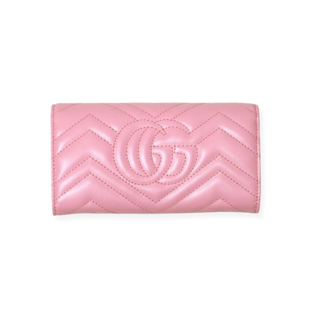 GUCCI Leather Bifold Wallet GG Marmont