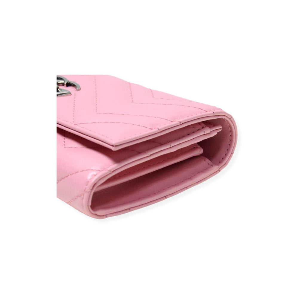 GUCCI Leather Bifold Wallet GG Marmont